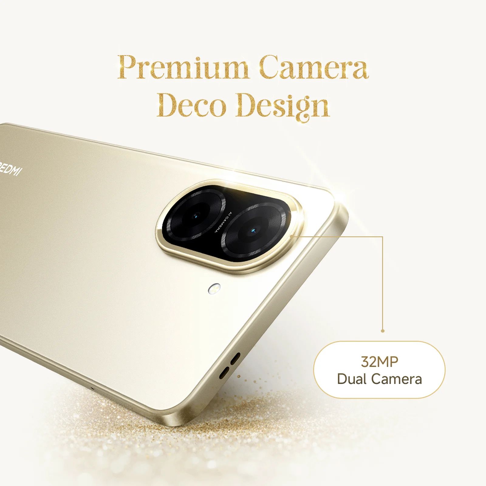 Buy Redmi A5 (4GB RAM, 128GB, Jaisalmer Gold) Online - Croma